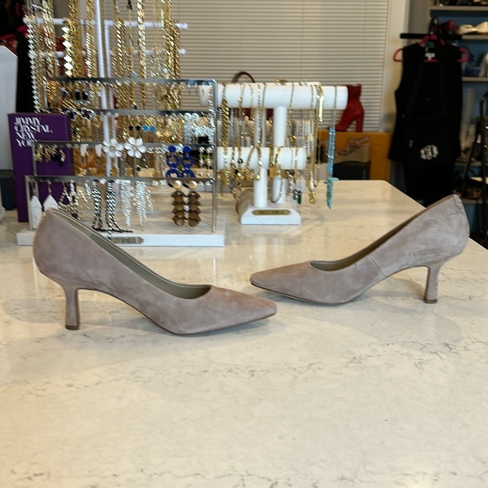 Sam Edelman tan suede heels size 7